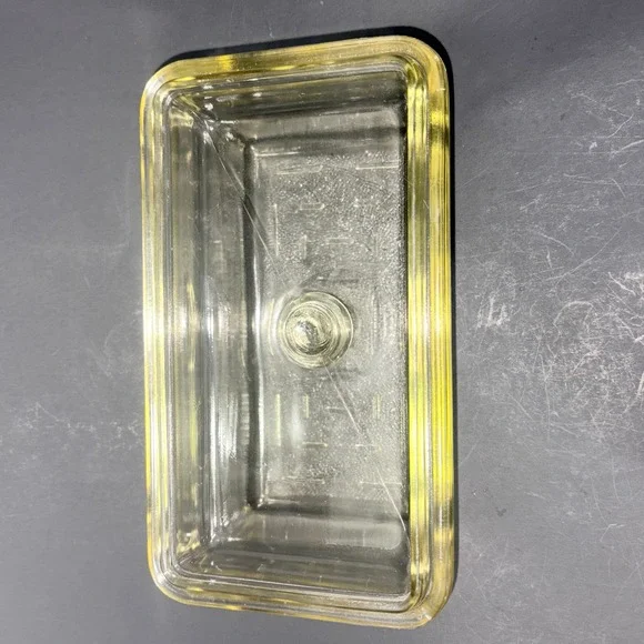 Vintage 1940's Westinghouse Glass Refrigerator Storage Dish w/Lid 9"x5" - Picture 10 of 14